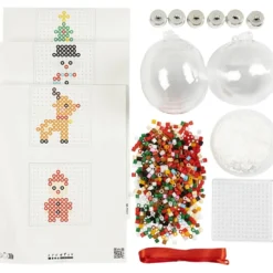 DIY Kit Julgranskulor, Pärlor, 1 förp.