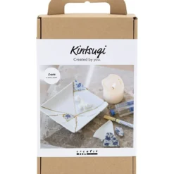 DIY Kit Kintsugi, Fat, blå, guld, vit, 1 förp.