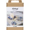 DIY Kit Kintsugi, Underlägg, blå, guld, ljusröd, vit, 1 förp.