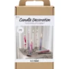 DIY Kit Ljusdekoration, Dekorerade kronljus, vit, 1 förp.