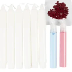 DIY Kit Ljusdekoration, Dekorerade kronljus, vit, 1 förp.