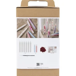 DIY Kit Ljusdekoration, Dekorerade kronljus, vit, 1 förp.