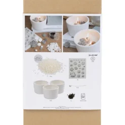 DIY Kit Ljusstöpning, Ros, beige, vit, cream, 1 förp.