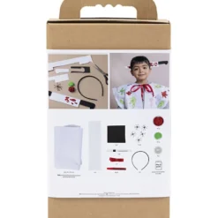 DIY Kit Läskig Kostym, Mantel och pannband, mixade färger, 1 förp.
