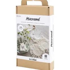 DIY Kit Makramé, Bordsdekorationer, off white, 1 förp.