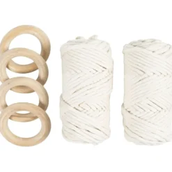DIY Kit Makramé, Bordsdekorationer, off white, 1 förp.
