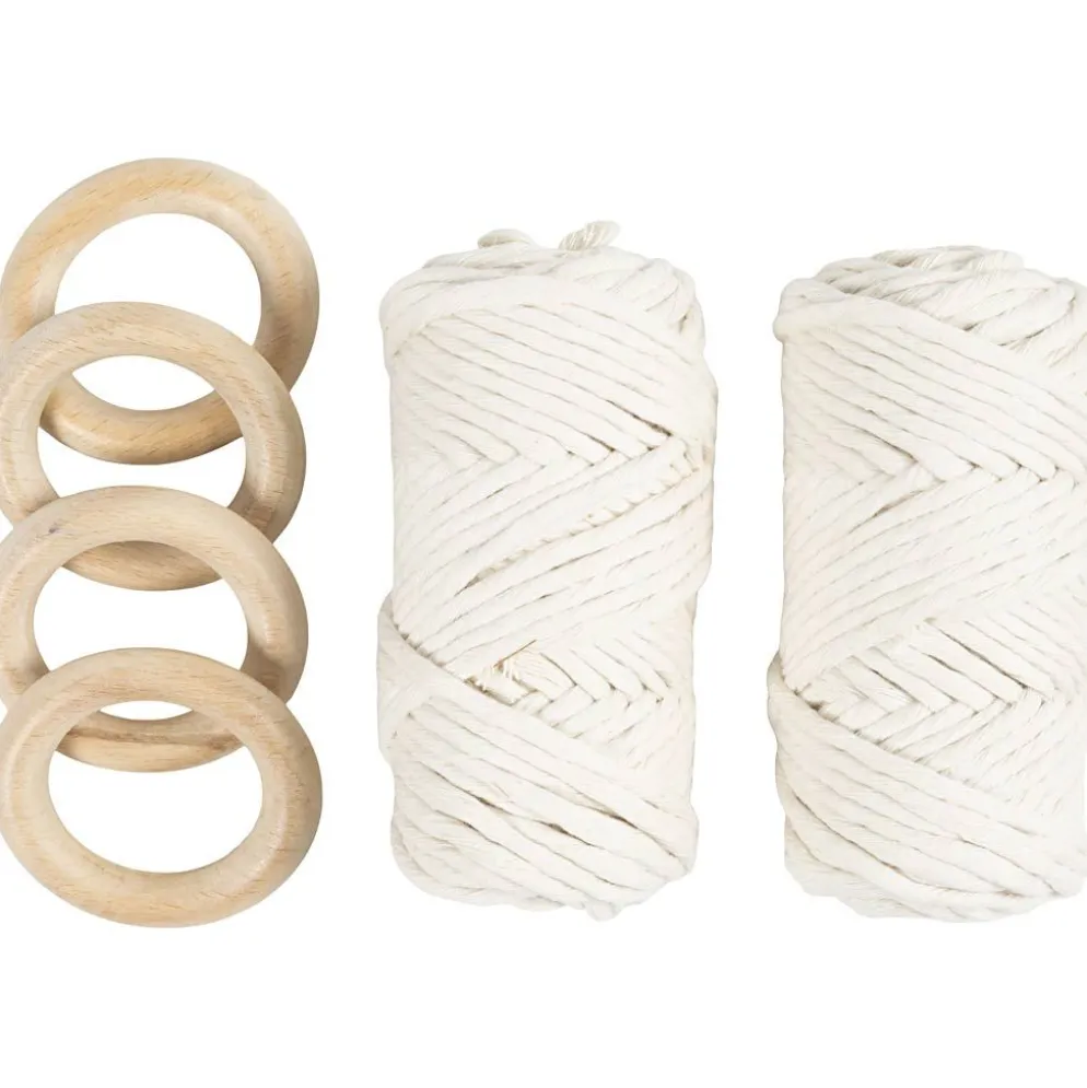 DIY Kit Makramé, Bordsdekorationer, off white, 1 förp.