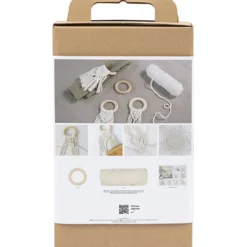 DIY Kit Makramé, Bordsdekorationer, off white, 1 förp.