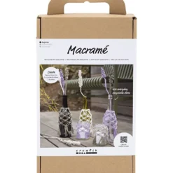 DIY Kit Makramé, Glasdekoration, 1 förp.