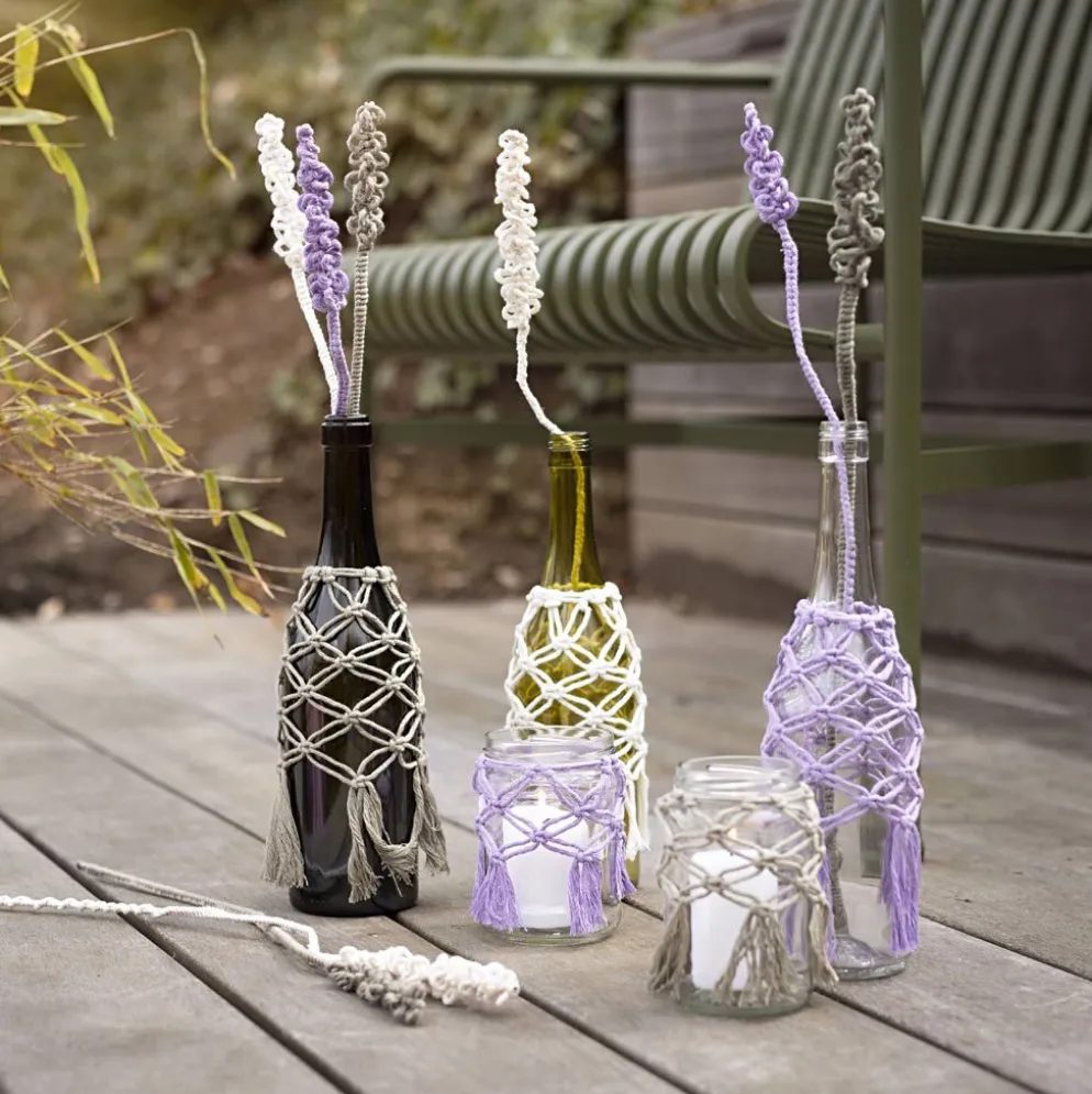 DIY Kit Makramé, Glasdekoration, 1 förp.