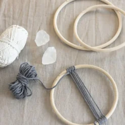 DIY Kit Makramé, Mobil, grå, off white, 1 förp.