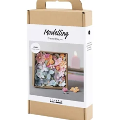 DIY Kit Modellera, Blommor, pastellfärger, 1 förp.