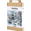 DIY Kit Modellera, Robot, blå, grå, röd, försilvrad, 1 förp.