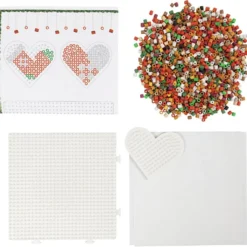 DIY Kit NABBI BioBeads , Jultomte, julstrumpa, julhjärta, julgran och ren, 1 förp.