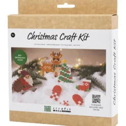 DIY Kit NABBI BioBeads , Jultomte, julstrumpa, julhjärta, julgran och ren, 1 förp.