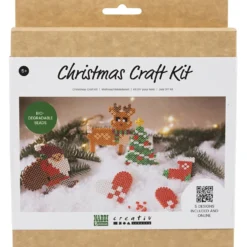 DIY Kit NABBI BioBeads , Jultomte, julstrumpa, julhjärta, julgran och ren, 1 förp.