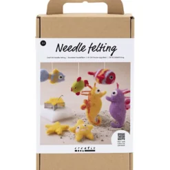 DIY Kit Nålfiltning, Djur i vatten, 1 förp.