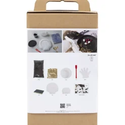 DIY Kit Resingjutning, Mussla, svart, guld, 1 förp.