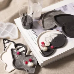 DIY Kit Resingjutning, Snäcka, svart, vit, 1 förp.