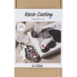 DIY Kit Resingjutning, Snäcka, svart, vit, 1 förp.