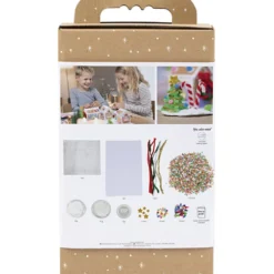 DIY Kit Rörpärlor, Julhus, mixade färger, 1 förp.