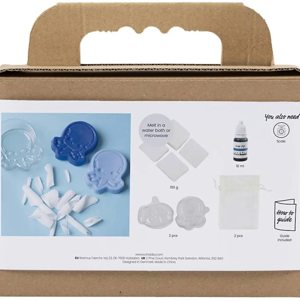 DIY Kit Tvåltillverkning, Havsdjur, blå, 1 förp.