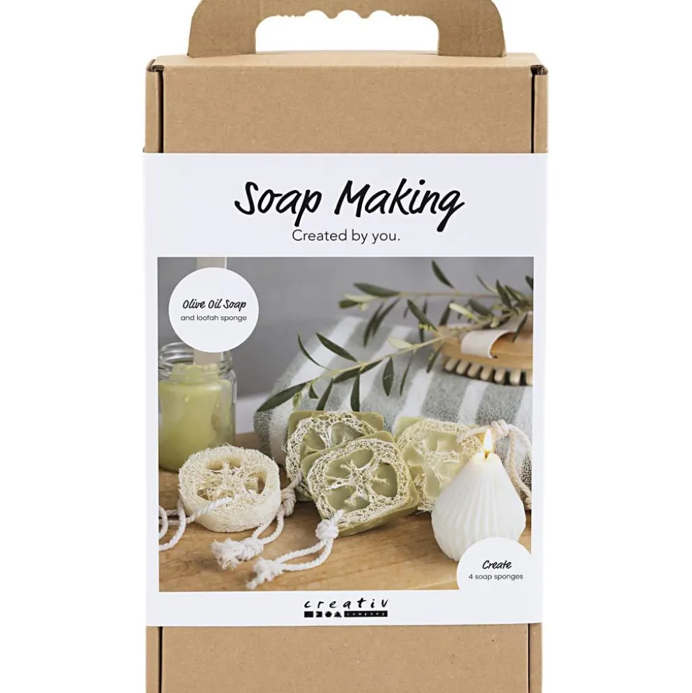 DIY Kit Tvåltillverkning, loofah, olivgrön, 1 förp.