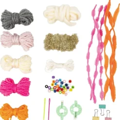 DIY Kit Vävning, Väggdekorationer, mixade färger, 1 förp.