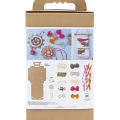 DIY Kit Vävning, Väggdekorationer, mixade färger, 1 förp.