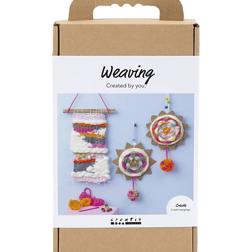DIY Kit Vävning, Väggdekorationer, mixade färger, 1 förp.