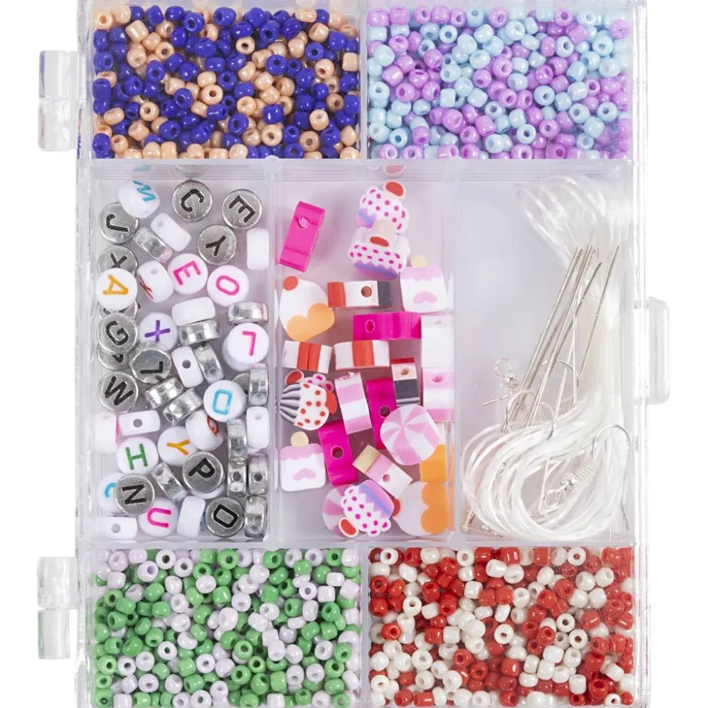 DIY Mix Smycken, Godismix, ca. 1600+ st., pastellfärger, 1 förp.
