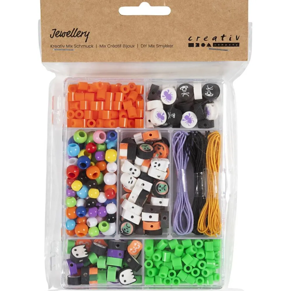 DIY Mix Smycken, Halloween, halloweenfärger, 1 förp.