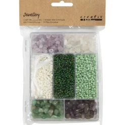 DIY Mix Smycken, Kristaller, stl. 2,6-10 mm, Hålstl. 0,8-1,2 mm, ca. 2460 st., mixade färger, 1 förp.