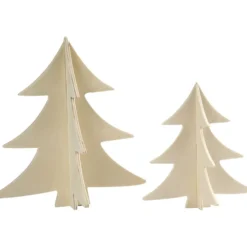 3D julgranar, H: 13+18 cm, 2 st./ 1 förp.