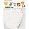 Djungelmasker, H: 22,5-25 cm, B: 20,5-22,5 cm, 230 g, vit, 16 st./ 1 förp.