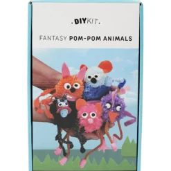 Djur av pompomer, 1 set