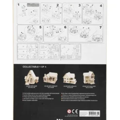 3D Konstruktionsfigur, Hus med terass, stl. 19x17,5x15, 1 st.