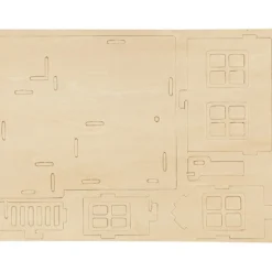 3D Konstruktionsfigur, Hus med terass, stl. 19x17,5x15, 1 st.
