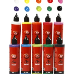 3D-liner, täckande, mixade färger, 1000 ml, 10x100 ml/ 1 förp.