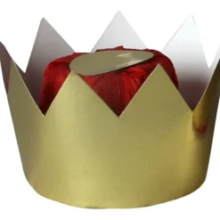 Drottningkrona, H: 7 cm, Dia. 9 cm, guld, 1 st.
