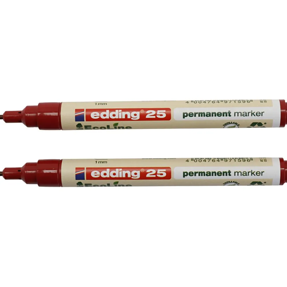 Edding EcoLine märkpennor 25, röd, 10 st./ 1 förp.