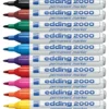 Edding tuschpennor, nr. 2000, spets 1,5-3 mm, mixade färger, 10 st./ 1 förp.