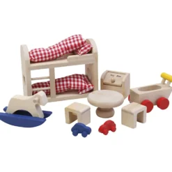 Educo Dockhusmöbler, Barnrum, stl. 3-12 cm, 12 st./ 1 set