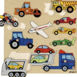 Educo Knoppussel transport, Fordon, stl. 34x34 cm, 11 brickor, 1 st.