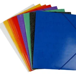 Elastikmappar, A4, stl. 22,9×32,4 cm, mixade färger, 8x3 st., 24 st./ 1 förp.