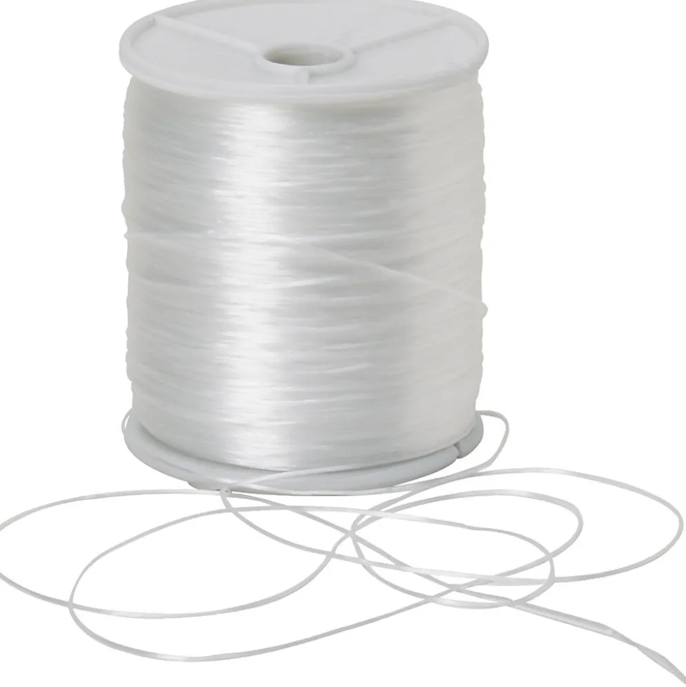 Elastisk smyckestråd, flat, B: 1 mm, 500 m/ 1 rl.