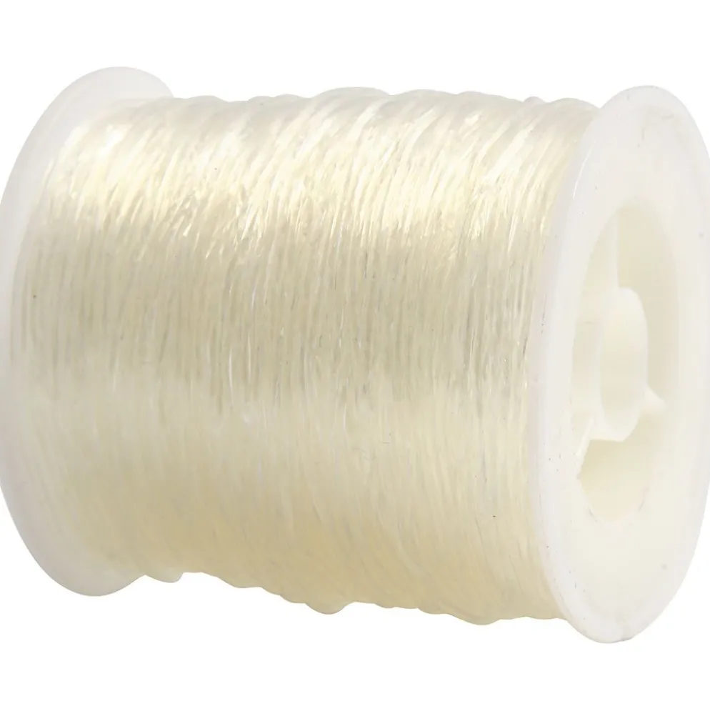 Elastisk smyckestråd, rund, tjocklek 1 mm, 50 m/ 1 rl.