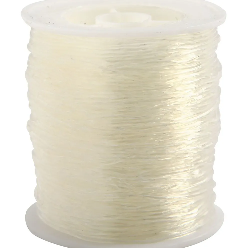Elastisk smyckestråd, rund, tjocklek 1 mm, 50 m/ 1 rl.