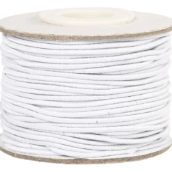 Elastisk smyckestråd, tjocklek 1 mm, vit, 25 m/ 1 rl.