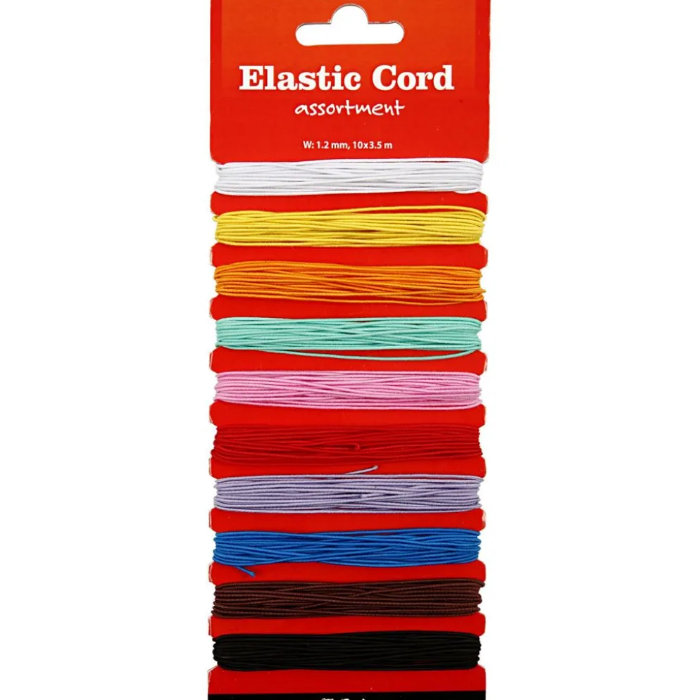 Elastiskt snöre, tjocklek 1 mm, 10x3.50 m/ 1 förp.